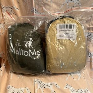 MalloMe Camping Hammock Set - Green and Tan
